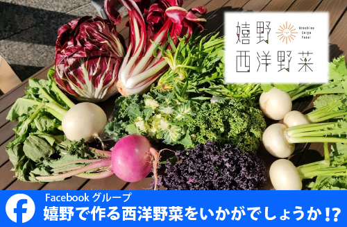 Facebookグループ「嬉野で作る西洋野菜はいかがでしょうか!?」へのリンク